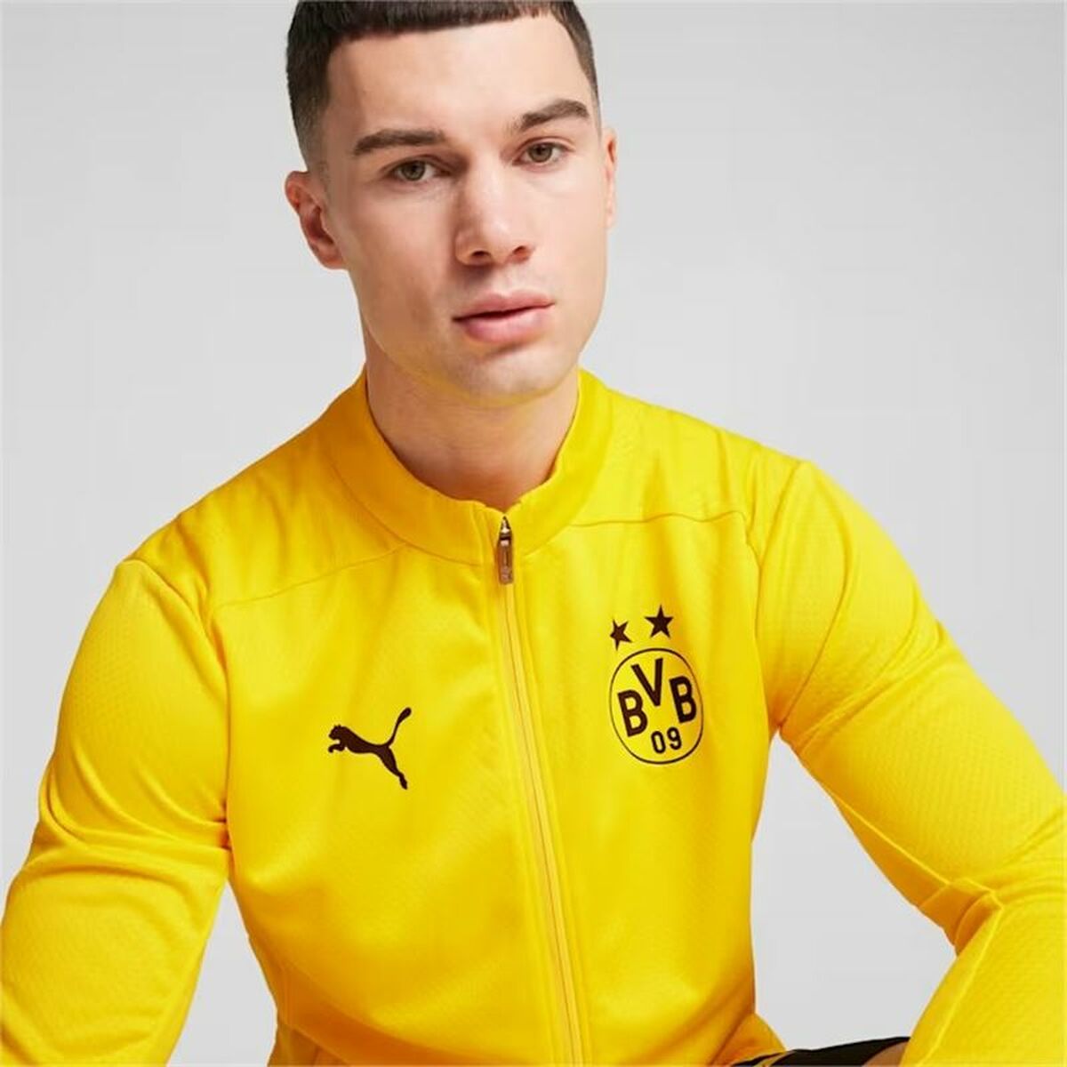 Träningsjacka Herr Puma Borussia Dortmund Gul